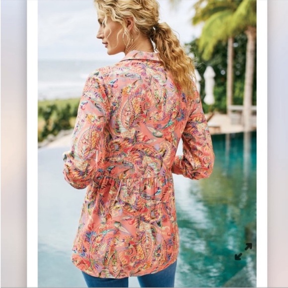 Soft Surroundings Tops - Soft Surroundings Paisley Laia Top Large